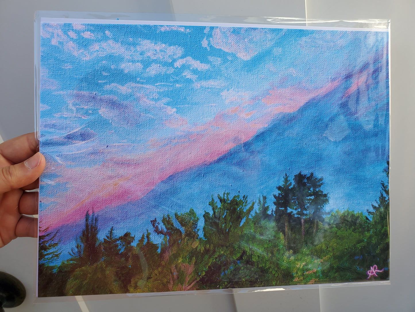 Smoke Blanket, Washington Wildfire Sunset Clouds [9x12 Art Print, Gloss]