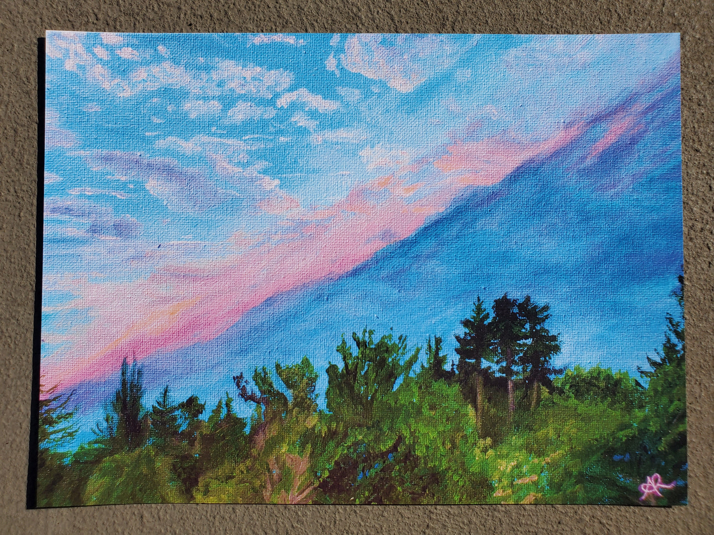 Smoke Blanket, Washington Wildfire Sunset Clouds [9x12 Art Print, Gloss]